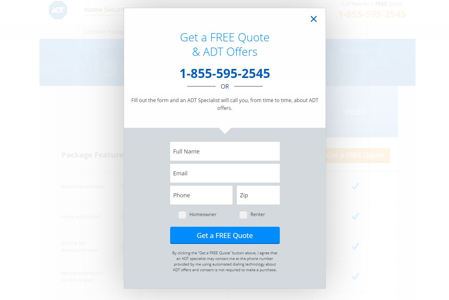 Ry Crist On Twitter Fill Out The Form And An Adt Specialist Will Call You From Time To Time About Adt Offers I Didn T Want To Do That So I Called The