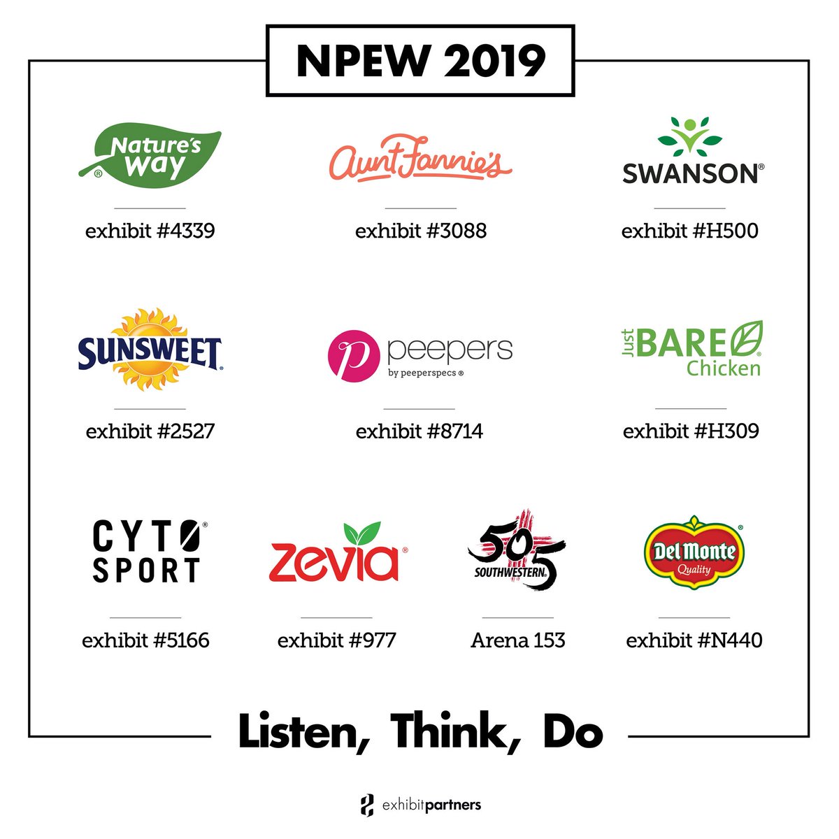 ExhibitPartners's tweet image. Booth set up is almost complete at NPEW Here’s to a successful show for all of our partners there! #npew19 #ExpoWest2019 #natprodexpo #npew