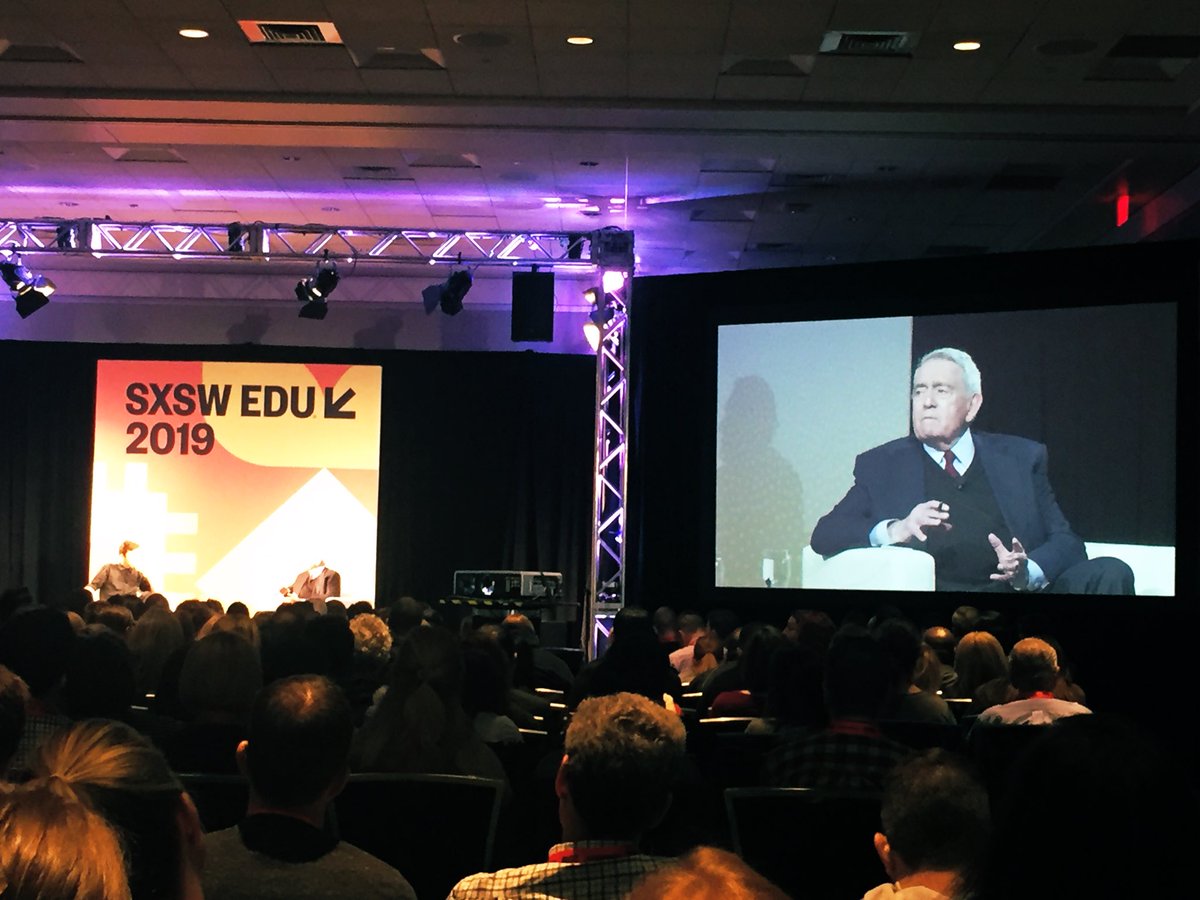 ms_skillern's tweet photo. @DanRather’s quote referring to @davidhogg111’s activism work on reducing gun violence in our nation: “Hearts can inspire other hearts with their fire.” @SXSWEDU audience participants were certainly inspired. Join and donate to #MarchForOurLives. https://t.co/2PqzOfWJCn