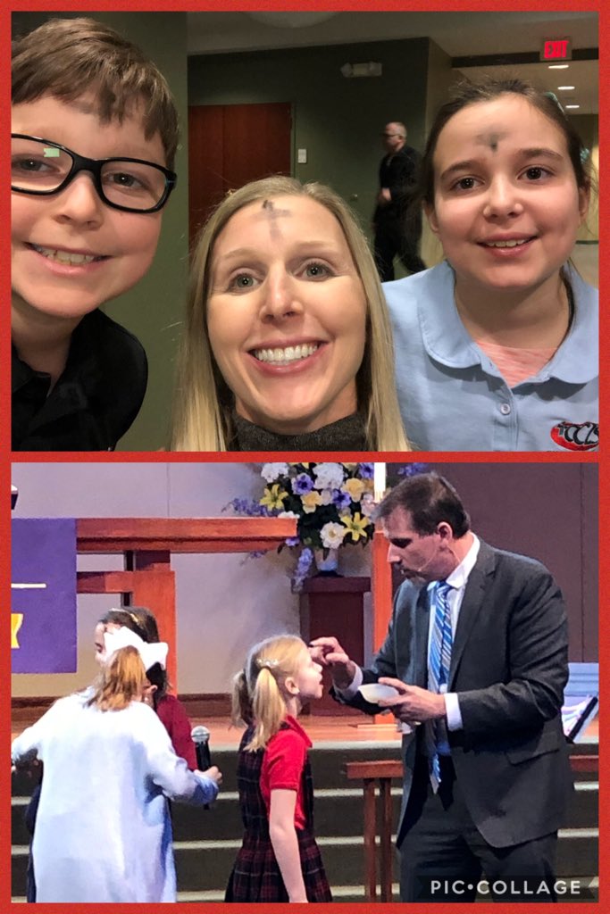 CCLSKlug's tweet photo. From dust you come - and from dust you will return #AshWednesday Thanks pastor Broge for reminding us that God uses us to speak in a broken world. @CCLSChargers https://t.co/PYMEJ1hQZA