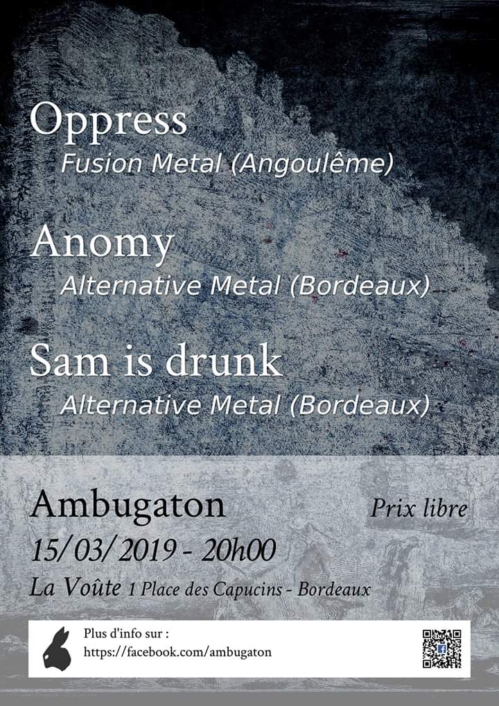 ambugaton_gig's tweet photo. Changement de programme pour le 15 mars le batteur de Praetorian s'est blessé mais on ne vous laisse pas en chien hop la nouvelle affiche ! https://t.co/EArfhjYaE1 https://t.co/38h9Jj1aE4