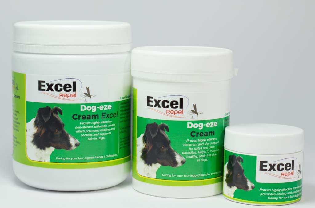 GoodVetPetGuide's tweet photo. Dog-Eze cream from @excel_repel will soothe &amp; restore skin It can be used on ears, feet or anywhere where dry, patchy or irritated skin appears. Kills mites &amp; lice as well as repelling ticks &amp; fleas #dogs Available in: 
50g o 250g o 500g tubs https://t.co/kNBg6UJaEQ https://t.co/acFwKEqnIX