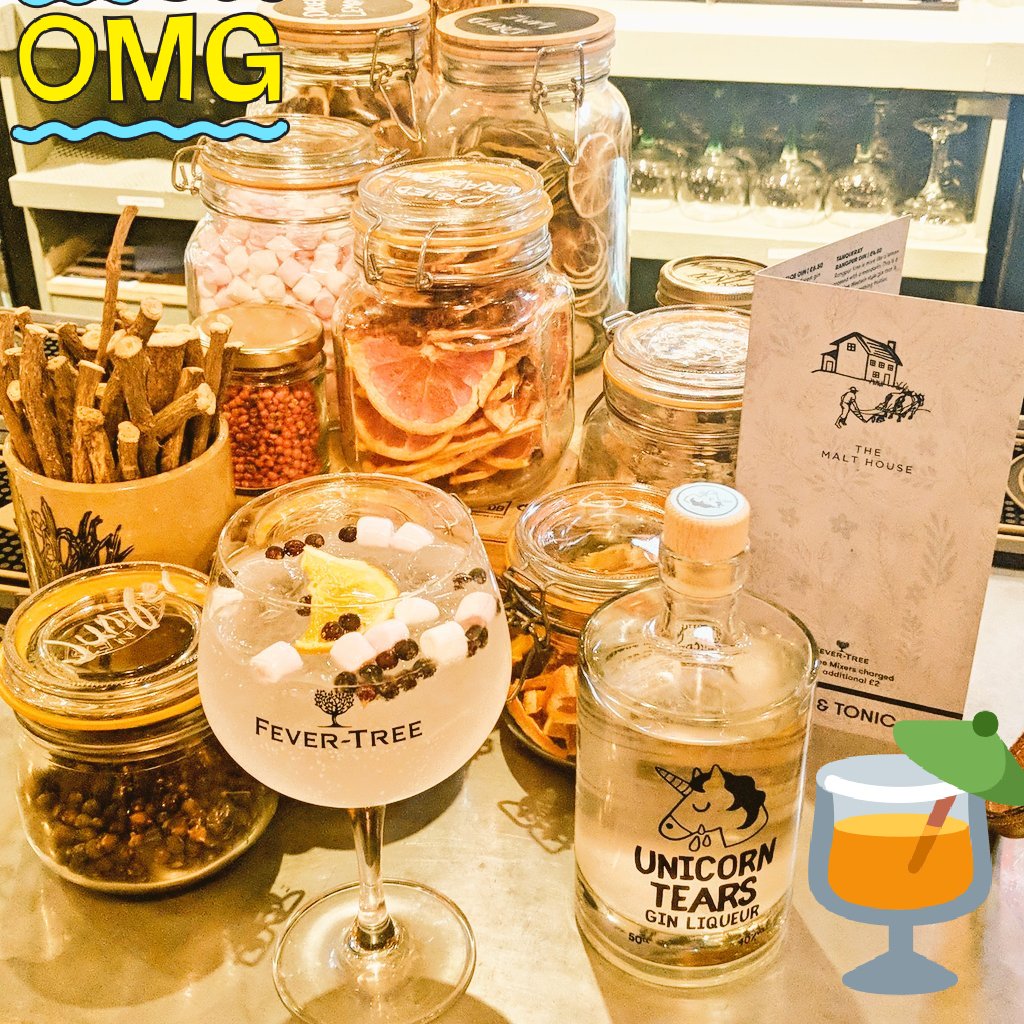 Super excited for our new magical Unicorn tears gin complete with glitter and mini marshmallows. #unicorntears #ginandtonic #fulham #spreadingjoy