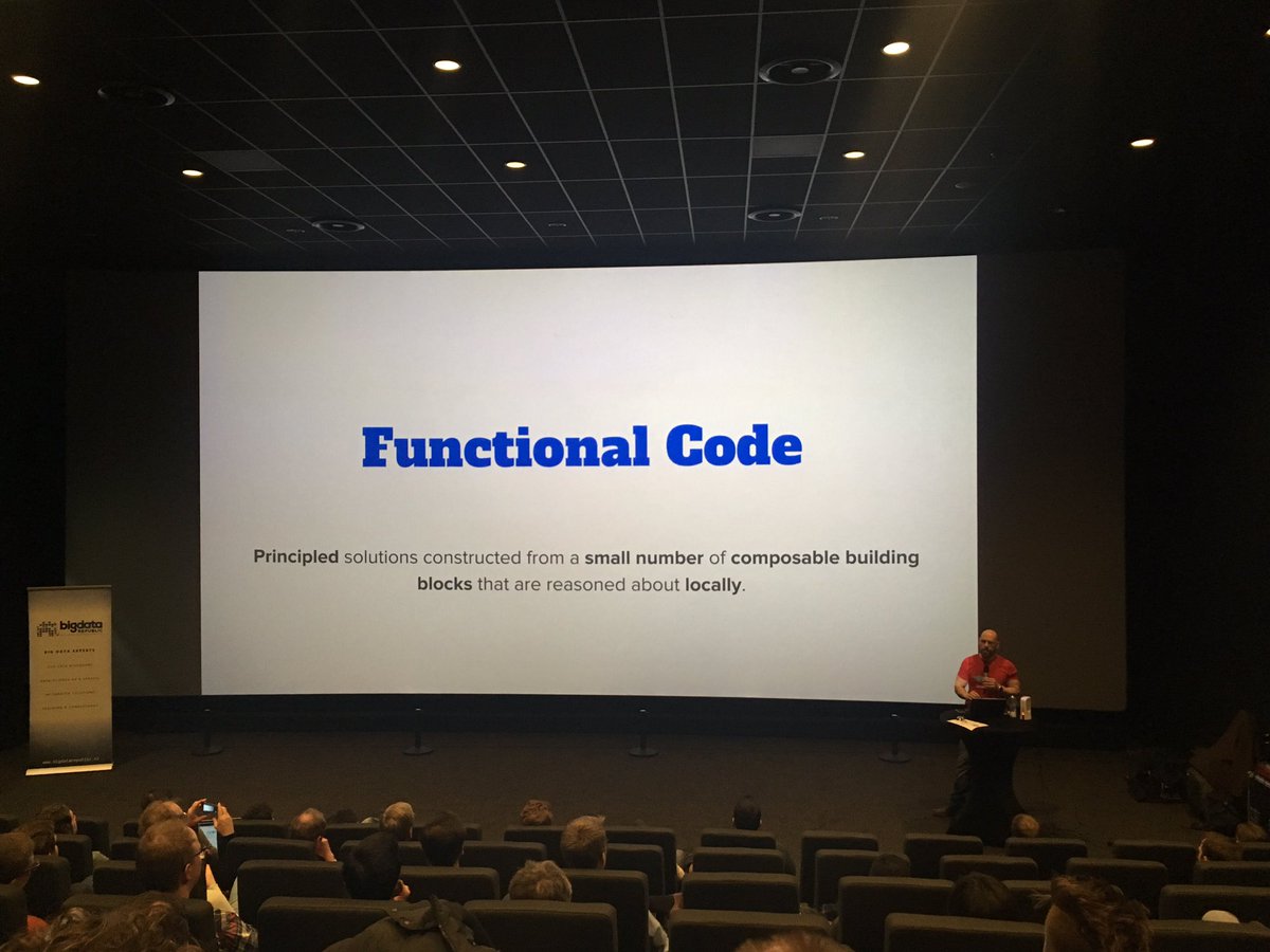 Dang! We thought the <a href="/jdegoes/">John A De Goes</a> talk last week hosted by <a href="/Xebia/">Xebia</a> was luxiourious, but this is something else, just missing 🍿 Thanks <a href="/bigdatarep/">BigData Republic</a>