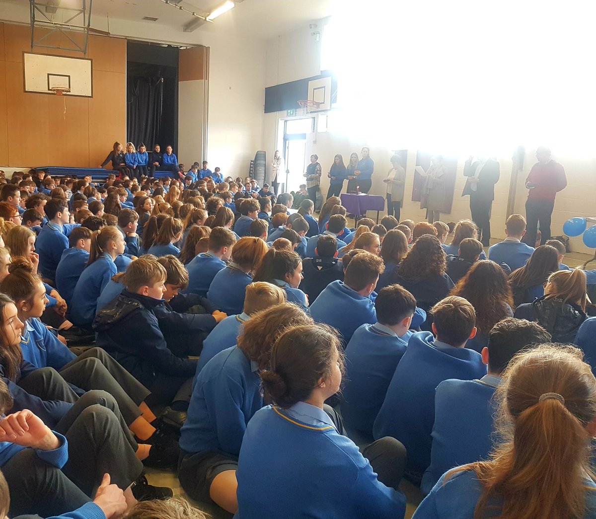 As today is the 1st day of Lent, students were gathered in the Gym to receive ashes for Ash Wednesday. Many thanks to members of the Parish Assembly, Mr. Pentony &amp; TY students for distributing the ashes.  <a href="/KinsaleComSch/">Kinsale Community School</a> <a href="/KinsaleTY/">KCS Transition Year</a> #AshWednesday