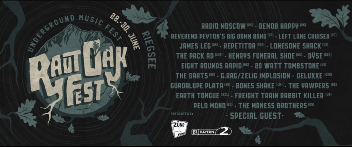 🇩🇪ACHTUNG🇩🇪, nos vamos a Alemania. 

El 29 de junio tocaremos en el Raut Oak Fest como Special Guest de la edición de este 2019!