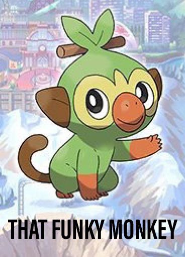 AndWeDance's tweet photo. Grass Monkey.. #PokemonSwordShield #Grookey #pokemon @Pokemon https://t.co/5GMOe4EOLA