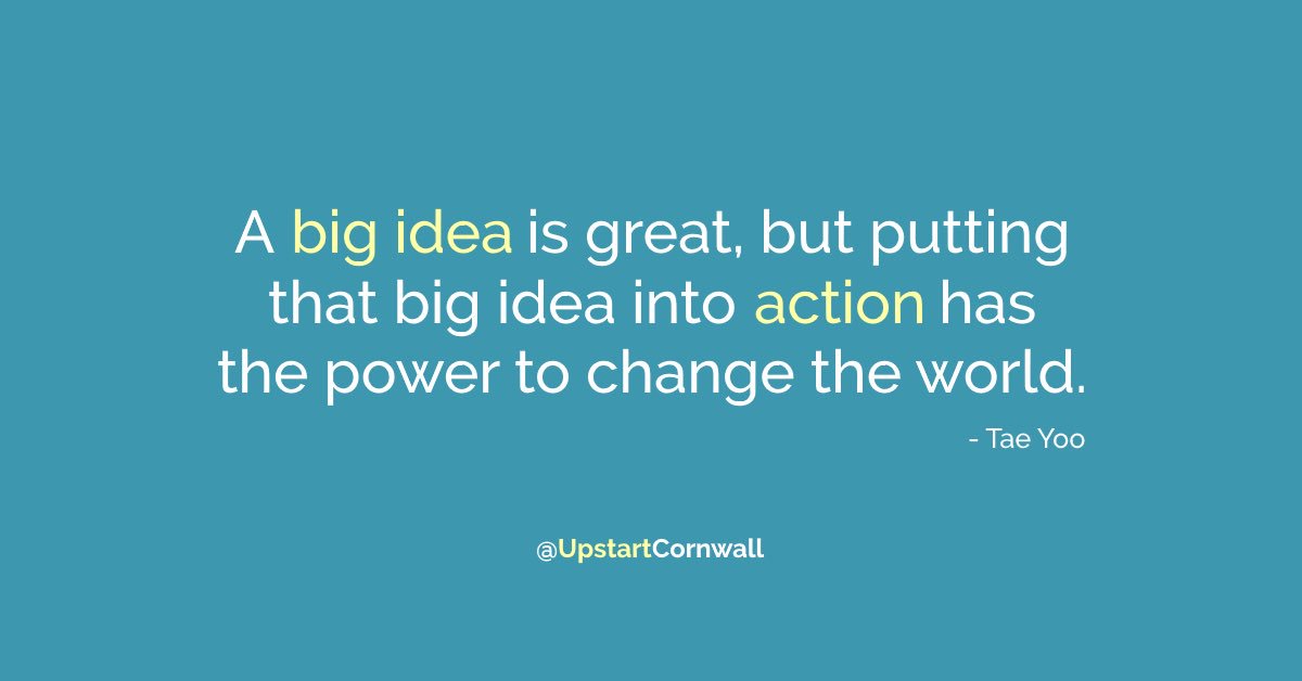 It is time for ACTION and we want to hear your BIG IDEAS.

If you a BIG, BOLD, IDEA want to hear it! SUBMIT your IDEA HERE > goo.gl/forms/d6kKhxvS….

If you would like to join Upstart Cornwall ADD your NAME HERE > goo.gl/forms/BTDqTDC9….

#community #Cornwall #upstartcornwall