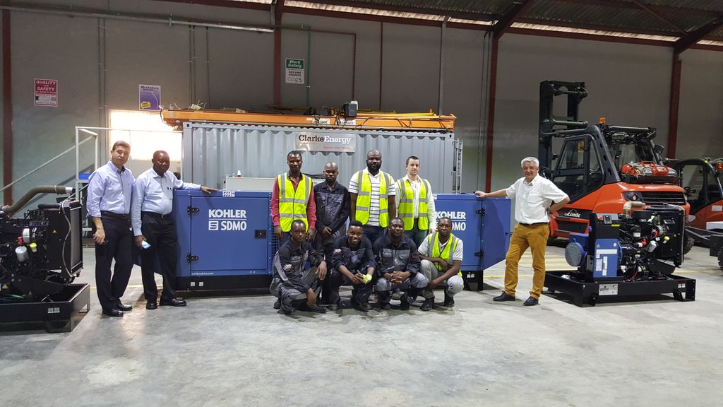ClarkeEnergy's tweet photo. The first Kohler-SDMO diesel generating sets have been assembled at Clarke Energy's new assembly plant based in Lagos, Nigeria. 

https://t.co/au05MODO4T https://t.co/Ax42QAiOxs