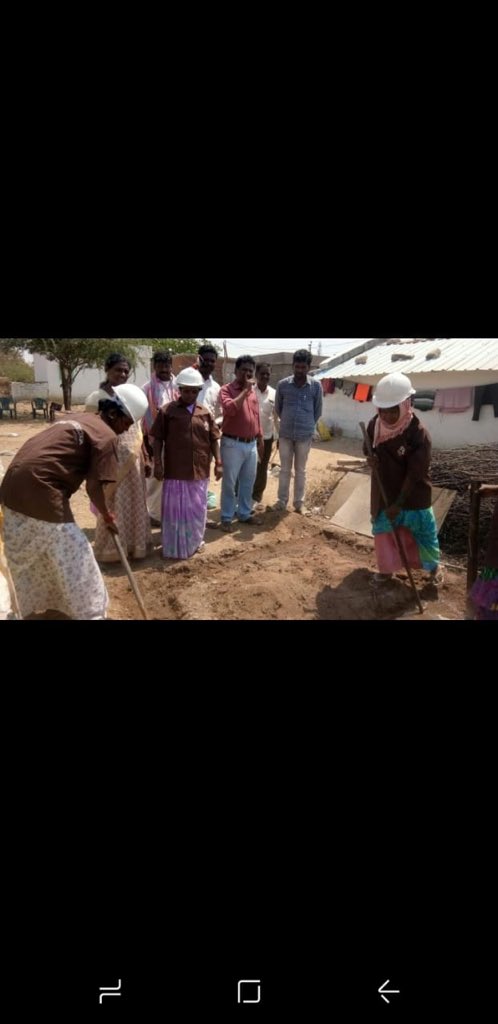 Taking the Swachh Bharat Mission forward, SBM(G) MBNR have Recognised the keycomponent of involving the Women through a technical touch by giving them training in masonry for 5 days which would simultaneously provide Livelihood and filling the voids of the mission <a href="/Collector_MBNR/">Collector Mahabubnagar</a>