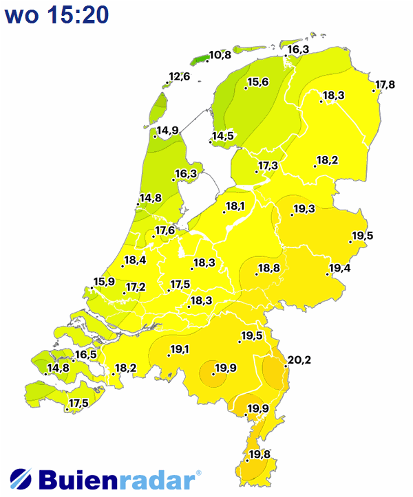 In het Limburgse Arcen is het met 20,2 graden de eerste lokale warme dag van het jaar!☀️🌡️ De hoogste temperatuur ooit in de wintermaanden gemeten was op 24 februari 1990 in Oost-Maarland. #februariwarmte buienradar.nl/nederland/temp…