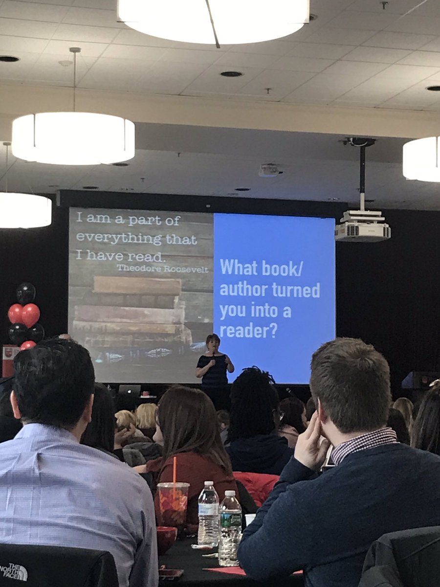 themerriment's tweet photo. .@RULiteracyDev workshop talking about books 🤓 with @KyleneBeers and @BobProbst #lifetimereader ❤️ https://t.co/hkTdf97SLy