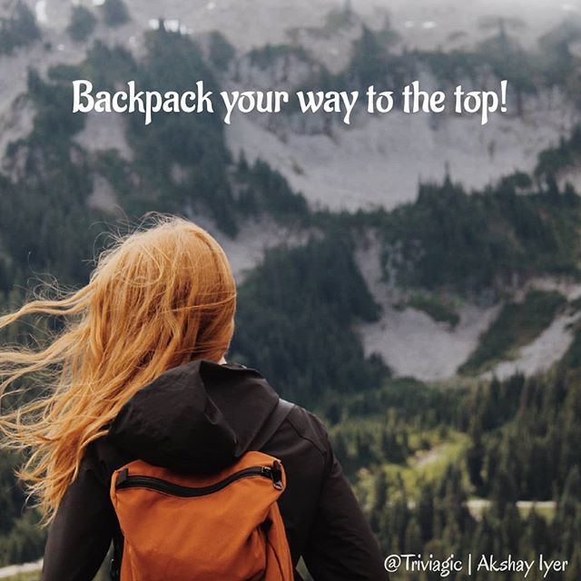 Backpack your way to the top!
---
Share it in your stories if you love!❤️
---
•Comment • Like •Share
---
Subscribe to our YouTube📺 & All Other Social Channels @triviagic
---
#backpack #backpackmurah #travel #backpackcewek #taswanita #backpackers #bac… ift.tt/2IDB80x