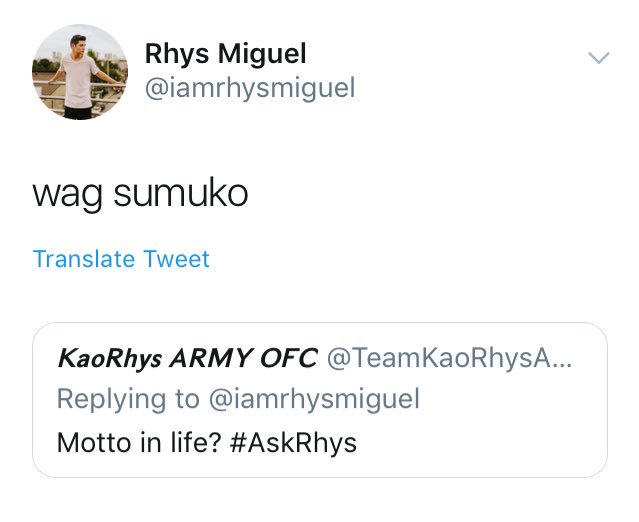 freysthetic's tweet photo. Rhys is indirectly telling us not to give up in our fandom. The struggle you’re in today is developing the strength you need for tomorrow. Rest if you must but don’t you quit. Always remember that this fandom is worth the fight.💙  #KaoRhys https://t.co/neVRC8P6N6