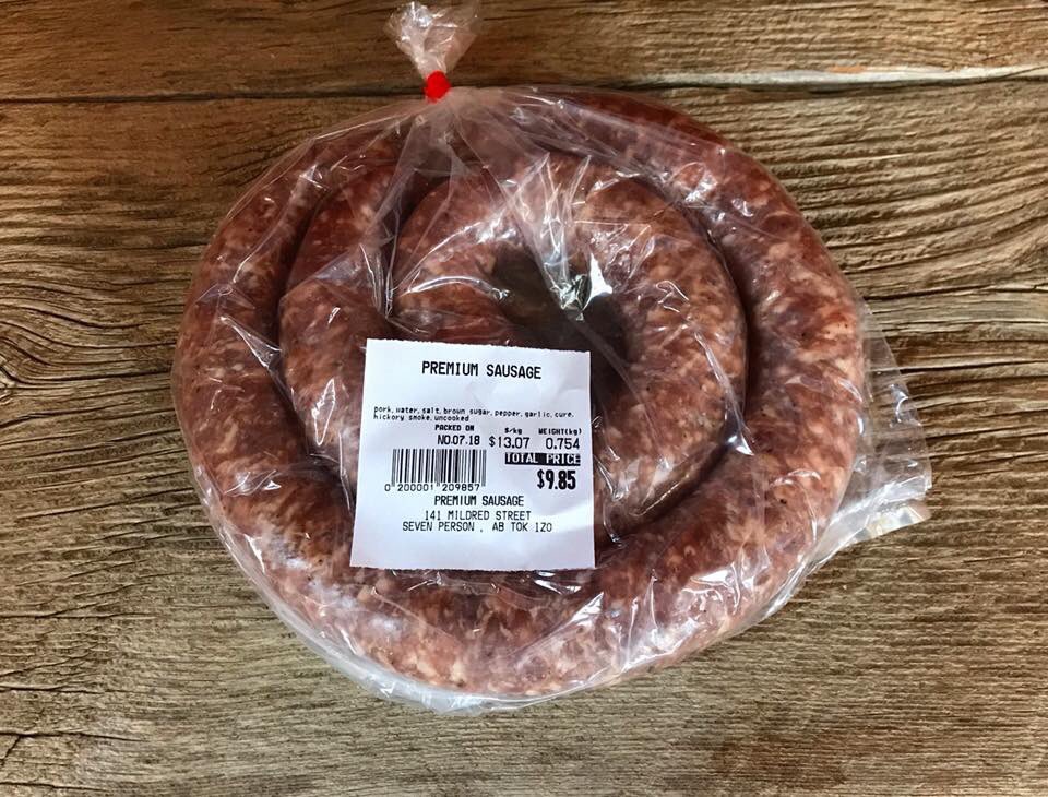 premiumsausage's tweet image. We process sausage three times per week and can guarantee there will always be fresh sausage on the shelf! #medhat #fresh #sausage