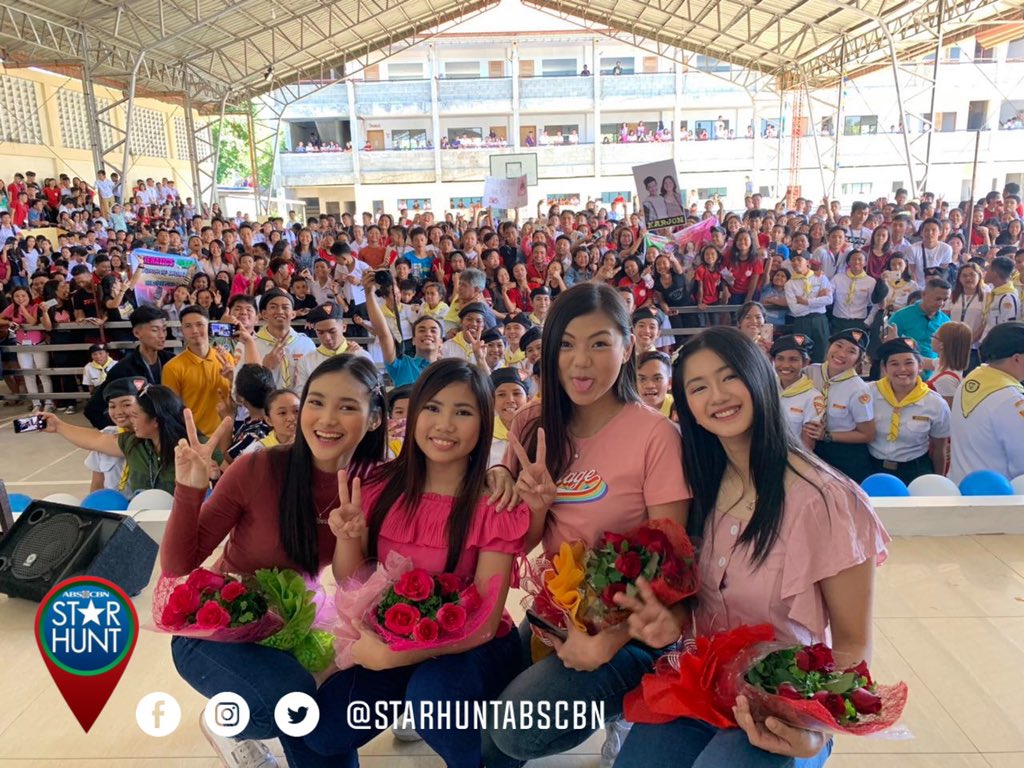 starhuntabscbn's tweet photo. LOOK: Bumisita si Lie kasama sina Kaori, Karina at Jelay sa Max Mirafuentes Academy at sa SDA Cuambogan! 🤩 Thanks for the love, Davao! ❤️ https://t.co/QZr8J0wkrs
