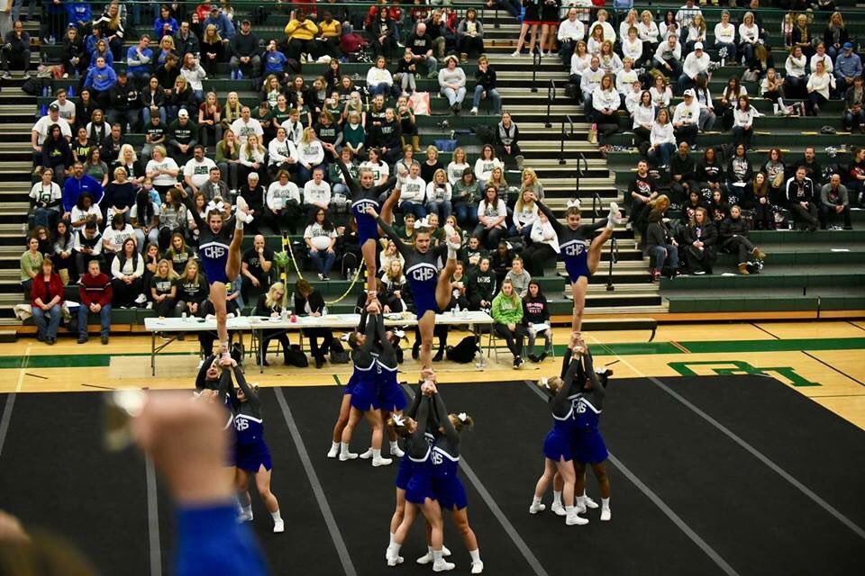 BojarskiSummer's tweet photo. and just like that...one competition left, one last run with my favorite girls in blueπ itβs time to show everyone all the hard work weβve put in #NLFPG #statefinals2019 https://t.co/KfusiR10kC