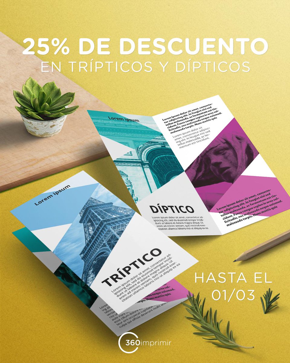 ¡Organiza la información de tus productos y servicios de una manera fácil! Aprovecha el descuento en Folletos > bit.ly/2VteNVf