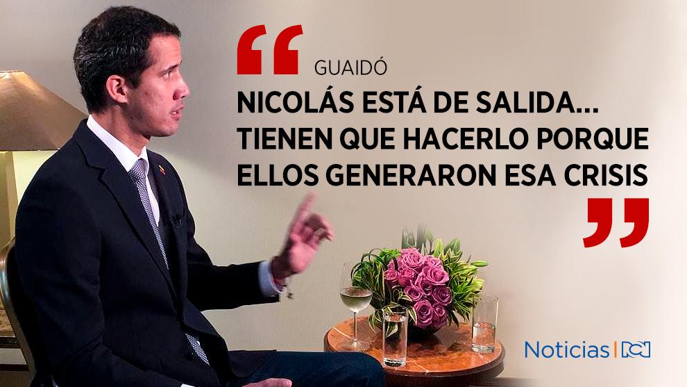 NoticiasRCN's tweet photo. Presidente (e) de Venezuela, Juan Guaidó, habla en exclusiva con Noticias RCN y NTN24 https://t.co/dYt35oIkFR https://t.co/oYn2vI4vwb