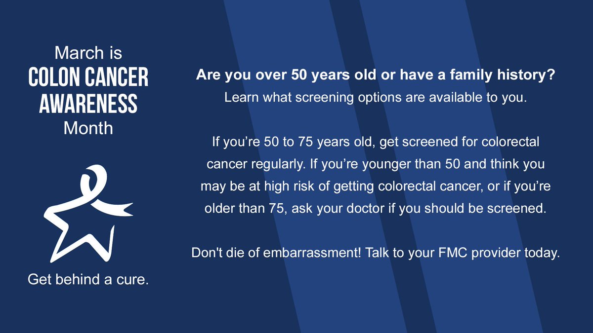 CHANGEIncWV's tweet photo. Wear blue on March 1st for the support of Colon Cancer Awareness! https://t.co/55q2h6vYT1
