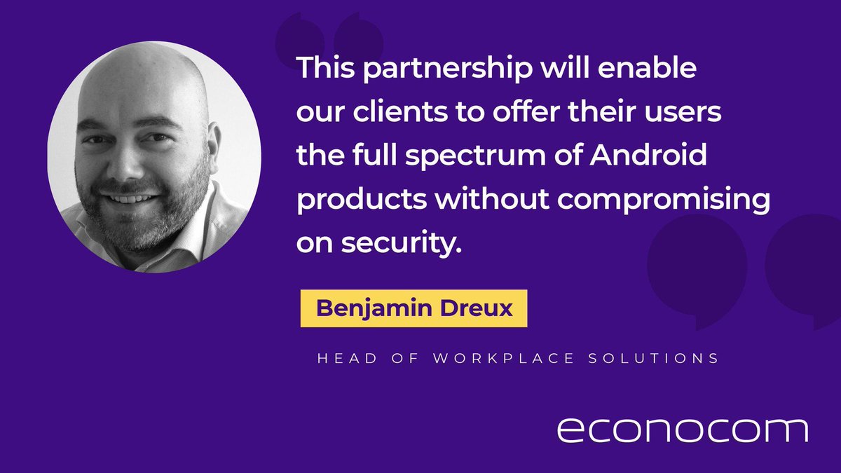 . <a href="/Econocom/">Econocom</a> is now a validated partner in Europe for Android Enterprise Recommended for Managed Service Providers. This empowers us to help our customers deploy #Android products and ensure their enterprise mobility deployment is consistent and current. buff.ly/2BTCa2C