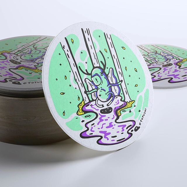 totushi's tweet photo. @stickermule #coasters #giveaway 🔥🔥😊👌 #totushi can’t wait to see them printed
.
.
.
.
.
.
.
#freestuff #print #tabletopers #illustration #cute #deer #woods #sketch https://t.co/n3QumLPFbR https://t.co/ufrsJ51sEB