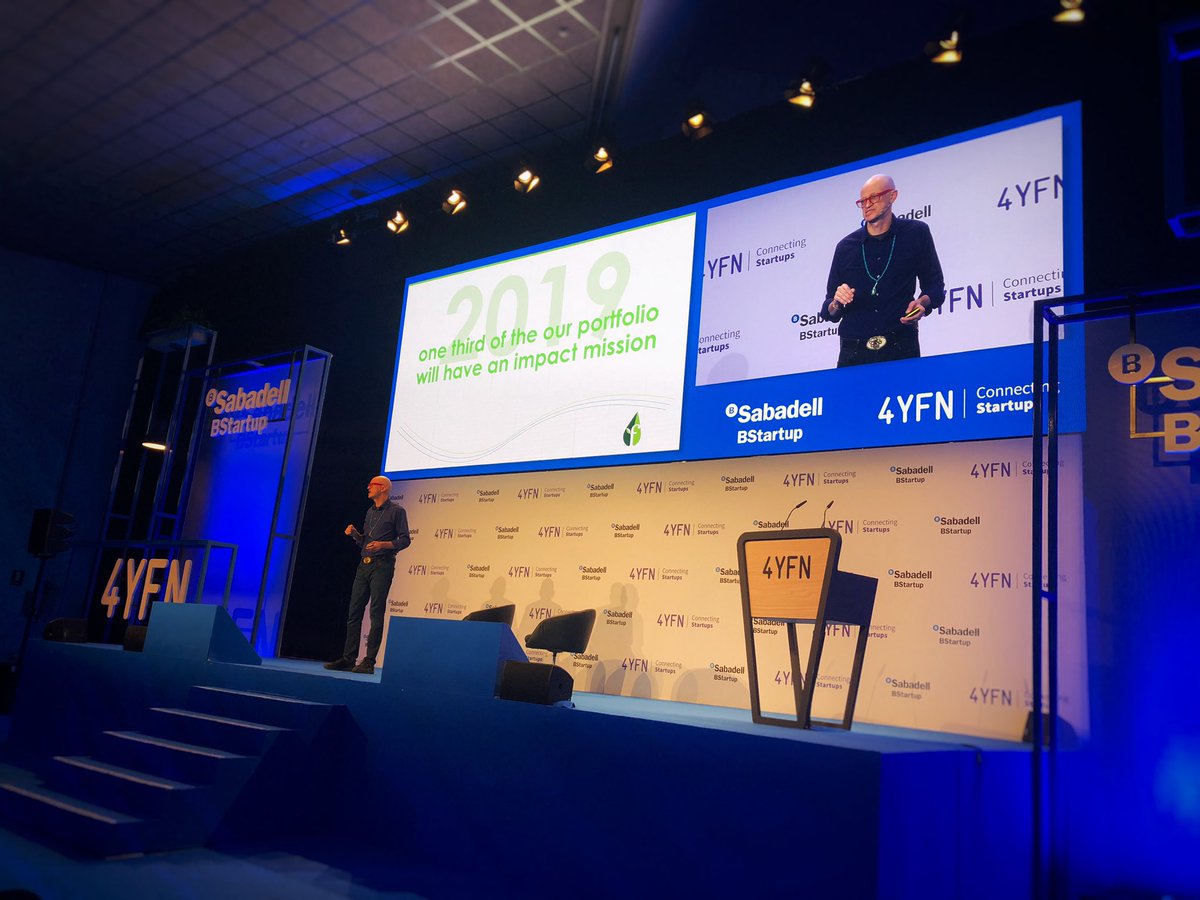 Feraccorsi's tweet photo. “Vision > Purpose > Actions > Impact...and #impact is the opportunity to brighten existence”. I felt so connected to what you said @adeoressi @founding. Thank you! @4YFN_MWC #4YFN19 #betterbusiness #turnvisionintoimpact https://t.co/Hd0mSftijN