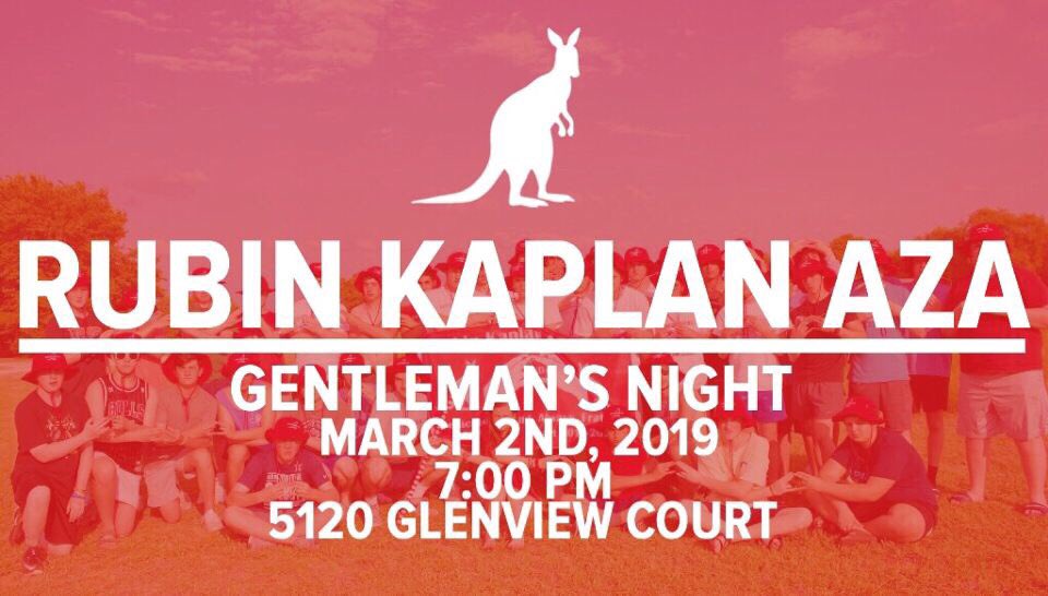 Gentleman’s Night is back - Come to the senior led program for a classic night grilling with the brothers. See you there!
