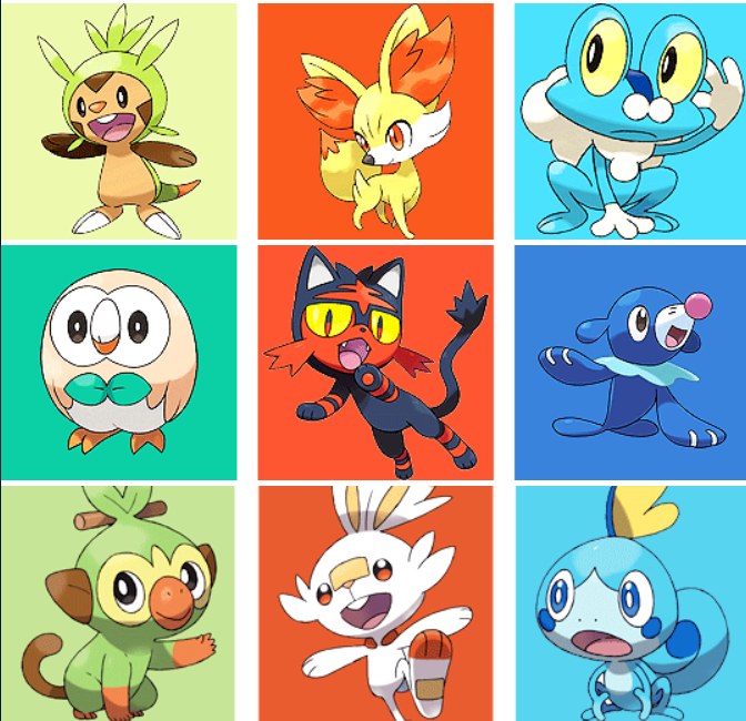on Twitter: "oof, seeing the last 3 generations of Pokemon side-by-side really makes it obvious that the gen 8 are... kinda samey and boring compared to the last
