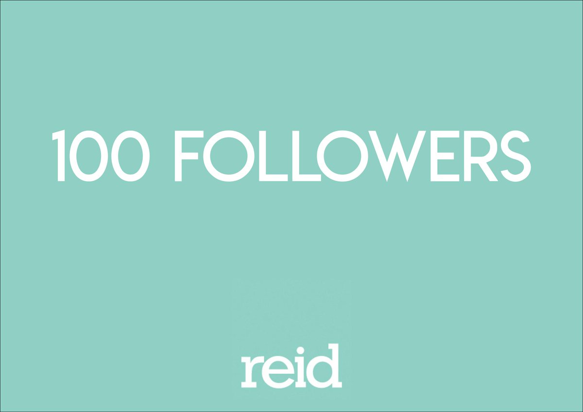 ReidCreative's tweet image. 100 followers in just over a week! thanks to all our followers - big things to come
#HappyWednesday