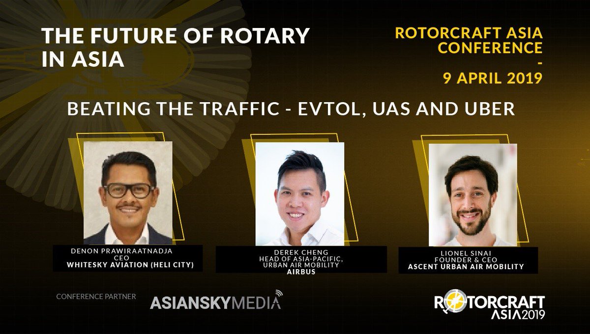 How can Asia prepare for new technologies in the #rotary industry amidst a heavily-regulated environment? Don't miss the Early Bird Rates for #RotorcraftAsia2019 Conference, ending 28 February! Full program and speakers line-up: https://t.co/pzwOLa9blU
#GearUpForLiftOff https://t.co/ilegRRmaHP
