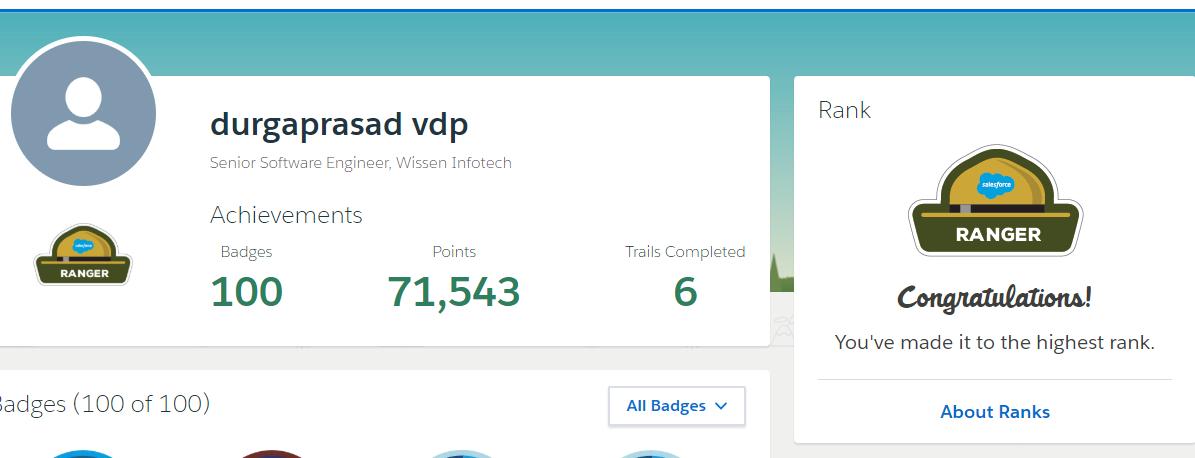 Durgaprasad SFDC tweet media