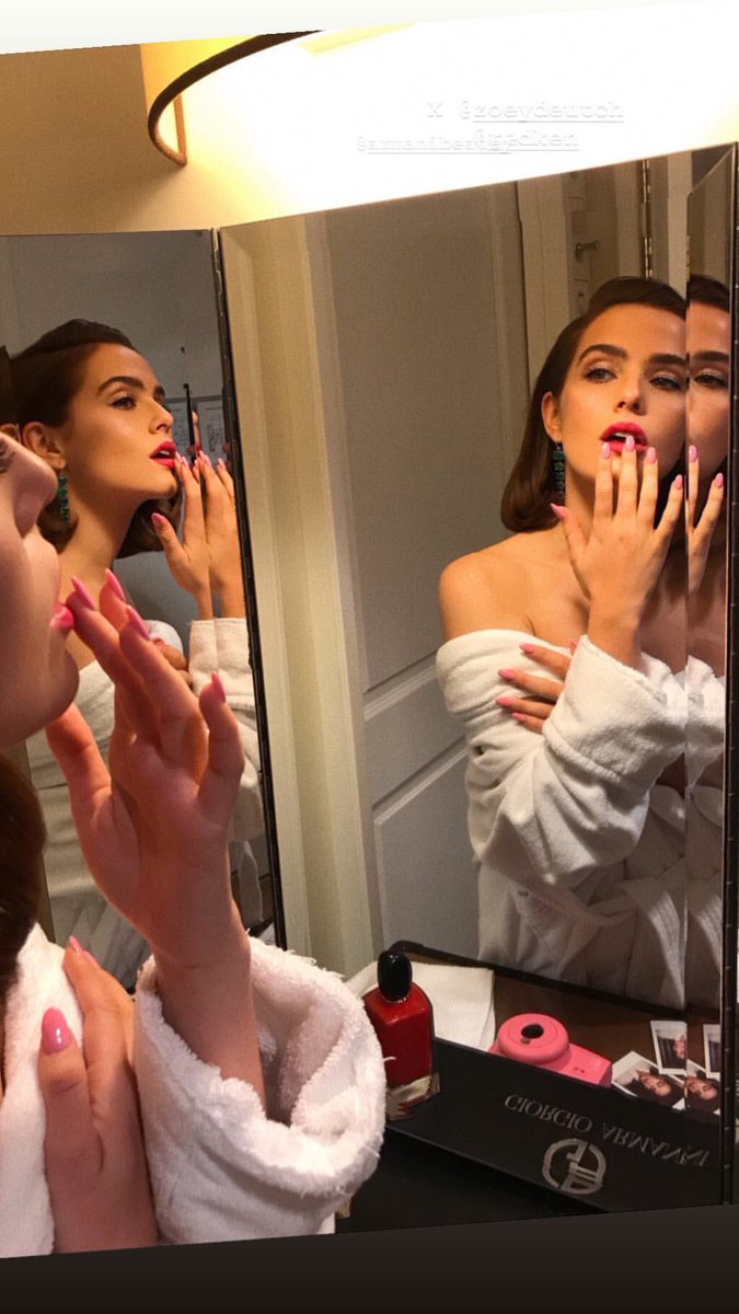 (📍) Zoey Deutch กับลุคไปงาน Vanity Fair #Oscars Party 2019 จาก Instagram ของช่างทำผม คุณ Chad Wood ค่ะ ✨💕