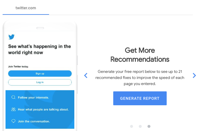 Honcho_Search's tweet photo. #Google has updated #TestMySite. This feature analyses #SiteSpeed, letting you know what you need to optimise.
A carousel shows the main points and a downloadable report gives even more details for your team to action.
Has anyone used this yet? https://t.co/fhBj2IrN7X