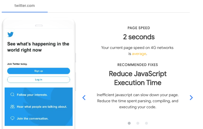 Honcho_Search's tweet photo. #Google has updated #TestMySite. This feature analyses #SiteSpeed, letting you know what you need to optimise.
A carousel shows the main points and a downloadable report gives even more details for your team to action.
Has anyone used this yet? https://t.co/fhBj2IrN7X