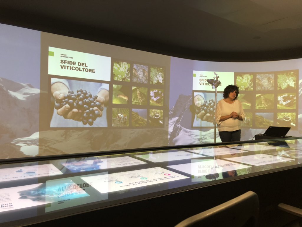 lacantinasocial's tweet photo. Today we are at @EngineeringSpa #Engineering_dhub to talk about new technological systems for Agriculture. #Smartagriculture used by @MaisonAnselmet, an important #wine producer in Val d’Aosta. https://t.co/kj1MRYWNzC