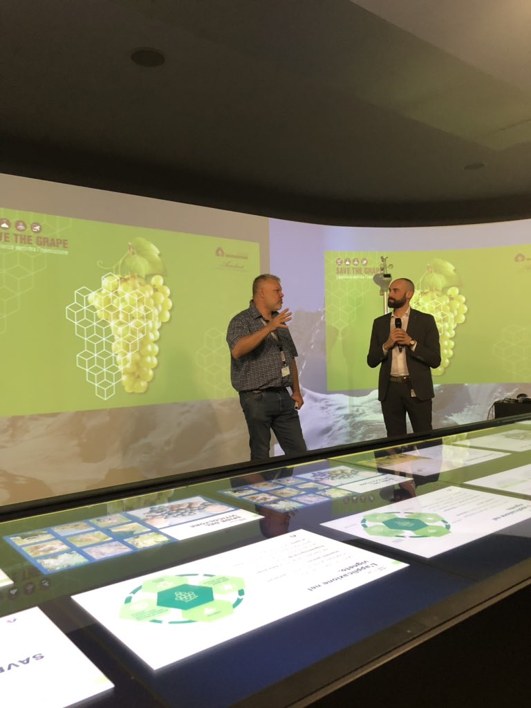 lacantinasocial's tweet photo. Today we are at @EngineeringSpa #Engineering_dhub to talk about new technological systems for Agriculture. #Smartagriculture used by @MaisonAnselmet, an important #wine producer in Val d’Aosta. https://t.co/kj1MRYWNzC