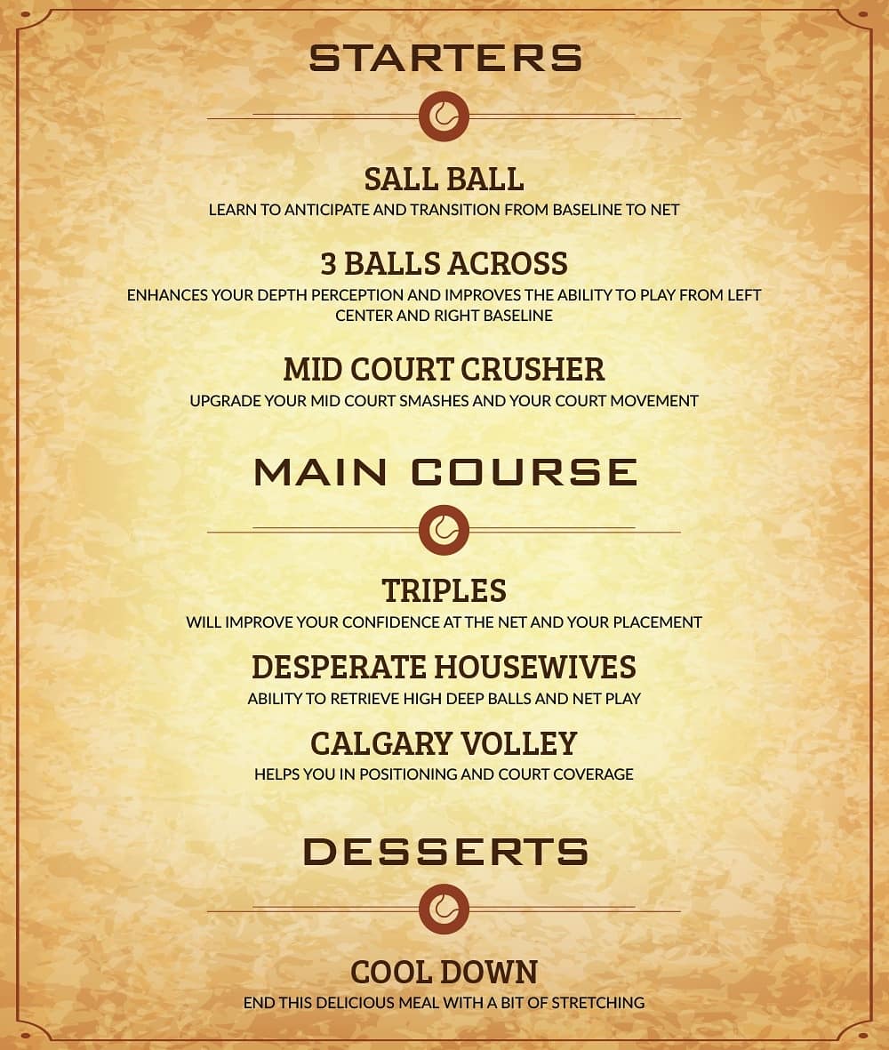 Here's what's cooking for you this Saturday! 😋

So join us with your friends and family at KSLTA from 8.30 - 9.30 am 🕔

RSVP- 9731395717

#PartyOnTheCourt #GetFitTheFunWay