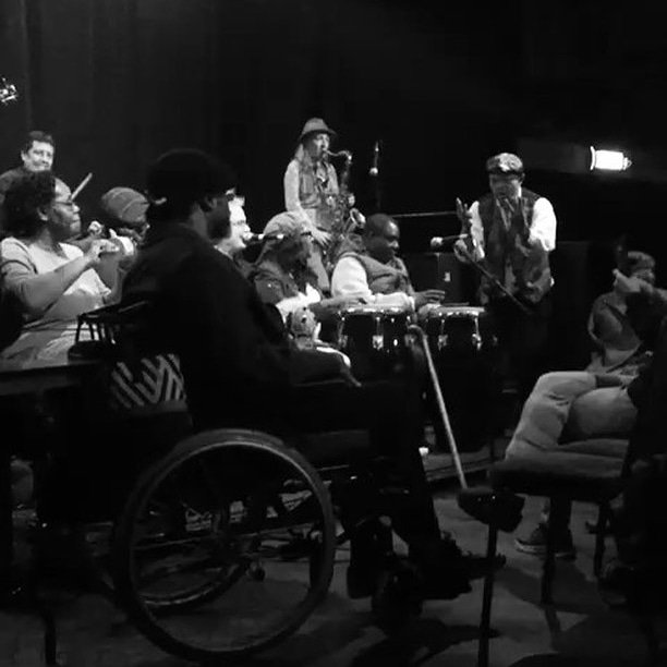 HackneyRoots's tweet image. ...Spirits soared as @HeadwayELondon joined in, then @Camilla_sax  @RenatoPMusic &amp;amp; Daniel Casimir raised the roof. Some respite for the raffle: top prize @planthubuk given by @mayorofhackney to James &amp;amp; celebrated with help from DJ Lex Blondin. Too many thanks, too few characters!