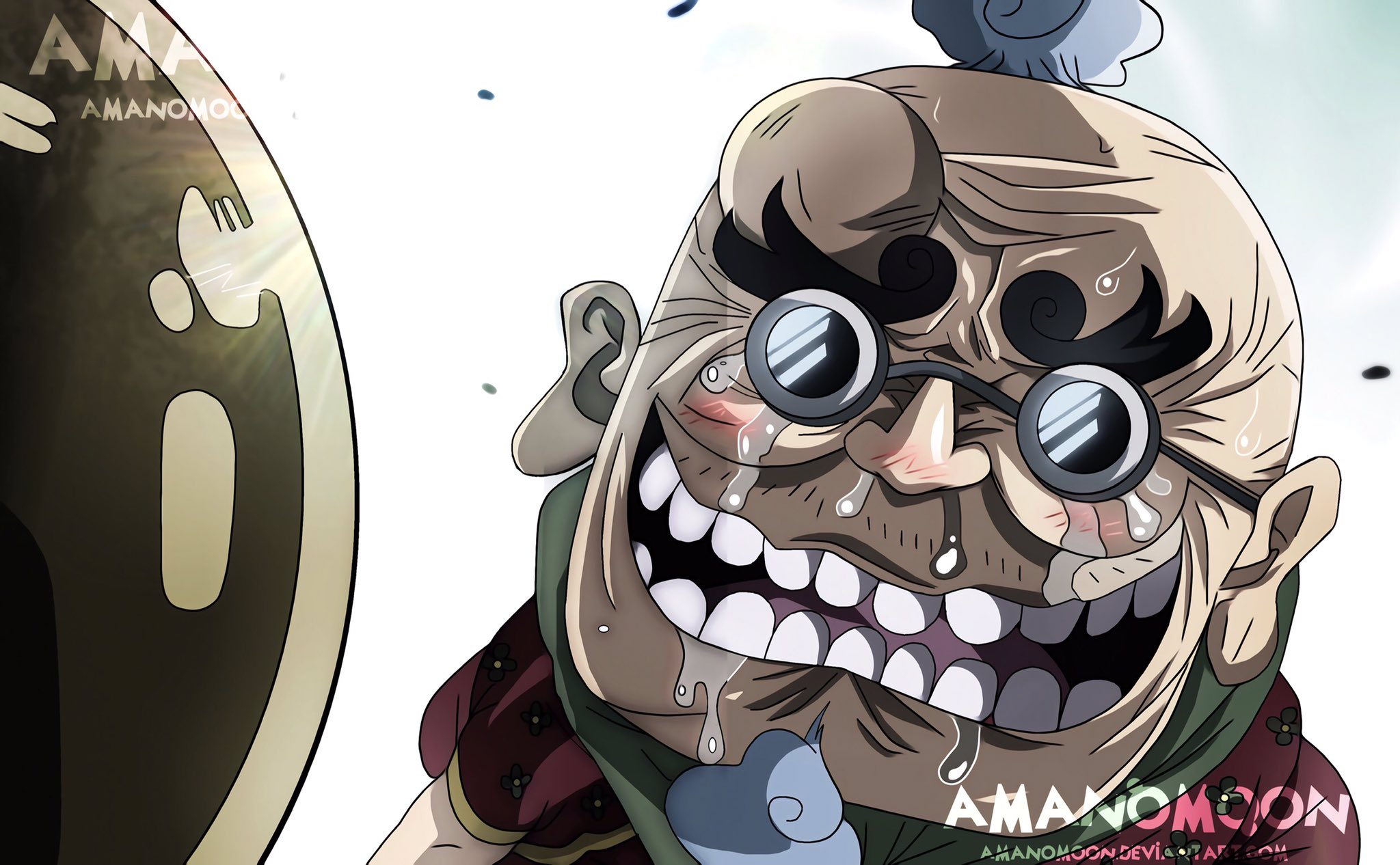 Pandaman One Piece アマノムーン ルフィ Onepiece Chapter 934 Hyogoro Of The Flower ヒョウじい ページワン ダブルシック 黒炭オロチ ルフィ ワンピース スカイピア オールマイト 世界会议 ロビン ワノ国 鎌ぞう 蕎麦マスク