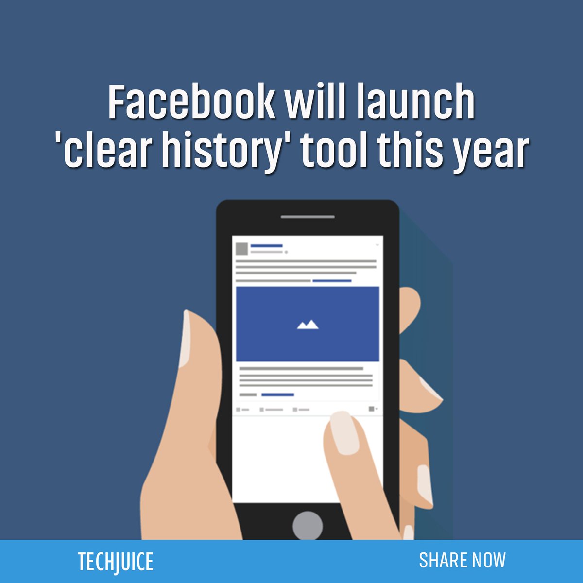 TechJuicePk's tweet photo. Facebook CFO David Wehner said Facebook will launch its clear history feature later this year. This feature will allow users to clear their browsing history and wipe all the data that Facebook has collected for third-party apps and websites.
#Facebook #ClearHistory #TechjuiceNOW https://t.co/uaW7evE7NJ