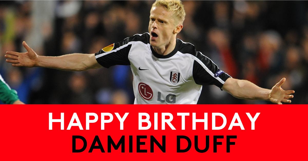 Hitting the big 4 0 ! 

Happy birthday, Damien Duff!  