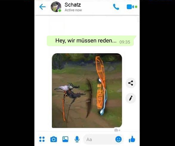 SummonersInnDE's tweet photo. Wie ihr in Whatsapp jemanden eiskalt abblitzen lassen könnt? Wir hätten da ne' Idee. ⛔✋

#LeagueOfLegends #SINNMemes #yasou #windwall https://t.co/jsclVg8msm