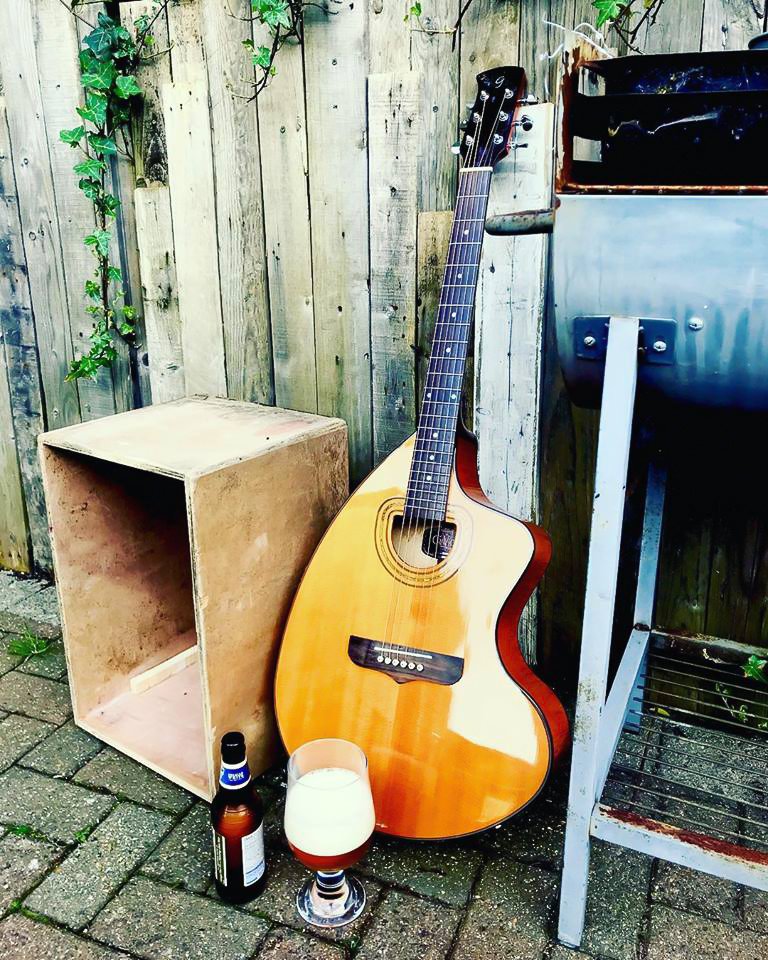 Always love summer time #beer #playguitar