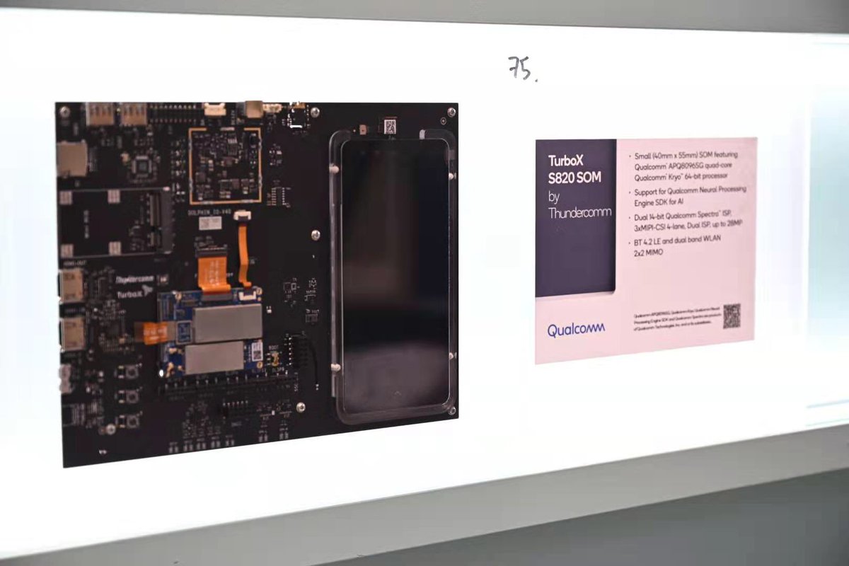 ThunderSoft_Ltd's tweet image. See you at #ew2019! Visit the #Qualcomm booth Hall4A-330 to find out more about QC Robotics RB3, TurboX AI Kit, SOMs based on #ThunderSoft OS technologies.