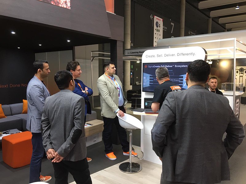 SigmaSystems's tweet photo. Day 3 at #MWC19 - Sigma Team has another busy day at the event. Stop by at booth#7E11 to learn how you create sell deliver differently. #nextdonenow https://t.co/ZBdoi6eDJT