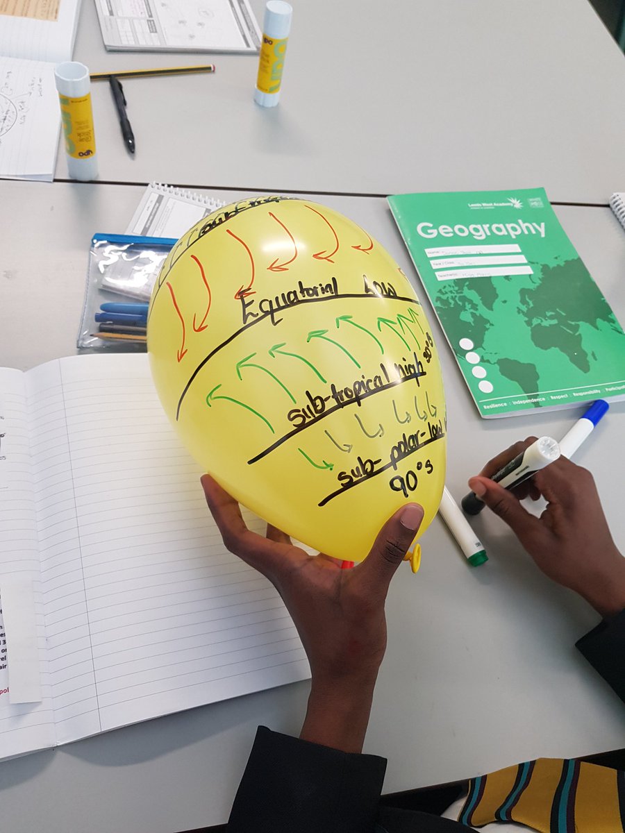 MrsJonesGeog's tweet photo. Y9 and global atmospheric circulation! Great way for students to visualise a really challenging concept #balloonmodels #GAC #naturalhazards #weatherhazards #geography #gcse #aqa https://t.co/ybqz2t4yp8