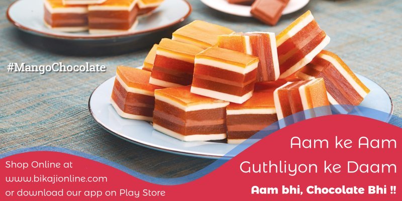 bikajifoodsbkn's tweet photo. आम के आम, गुठलियों के दाम - #Bikaji
10% off between 500 to 999*
15% above 1000 to 1999*
20% above 2000*
Buy at https://t.co/17pahpzZR5 or https://t.co/aGPAuIu5PO
*Offer not on cookies.
#bikajifoods #asleebikaneri #chocolate #foodies #foodporn #onlinesale #mangochocolate https://t.co/MJHIL4mB4p
