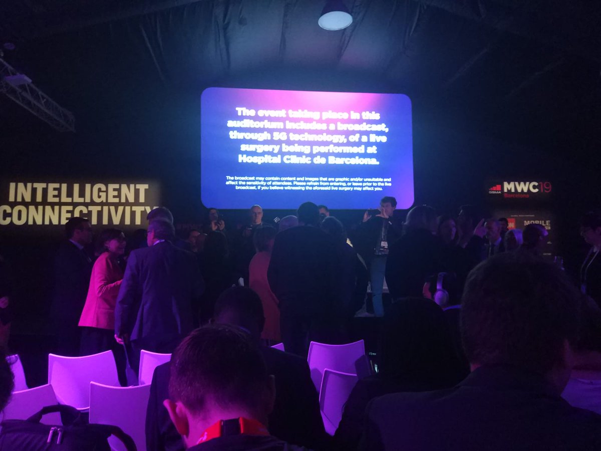 ⭕️ The first 5G tele-mentored live surgery in real time is to start.

#MWC19 #CIRUJANOREMOTO5G #5gremotesurgeon #TechnologyMatters