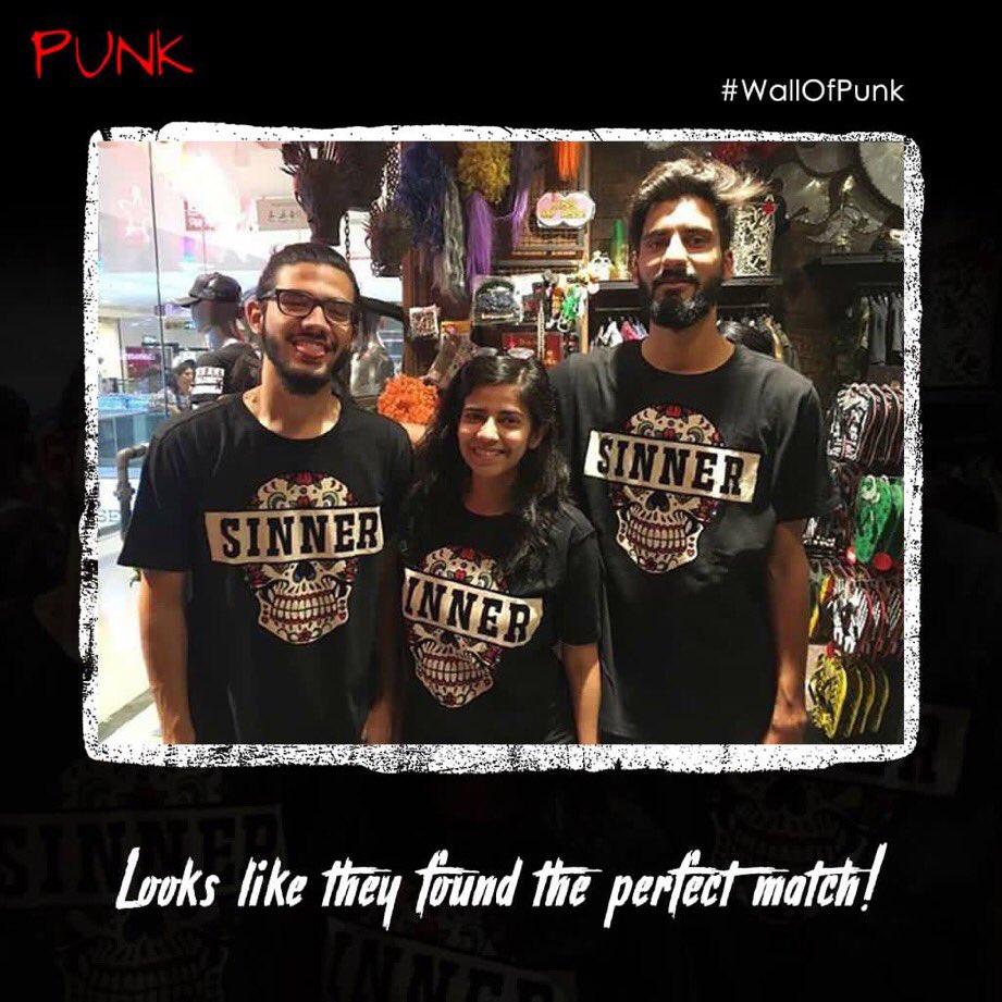 punkmadhouse's tweet photo. Check out these PUNK`s in our SINNER TEES. Go to your nearest store in Delhi or Indore and check our new collection now: 
📍 DLF Mall Of India, Noida
📍 Treasure Island Mall, Indore
📍Malhar Mega Mall, Indore 

To check out our collection visit: https://t.co/LQqQPriSs3 https://t.co/XYrevPXuRH